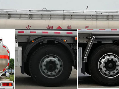 国六21吨东风天龙前四后八铝合金运油车包营运证价格HTW5320GYYLDC6铝合金运油车图片