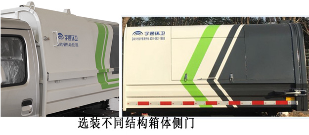 YTZ5030ZXLD0BEV型纯电动厢式垃圾车图片