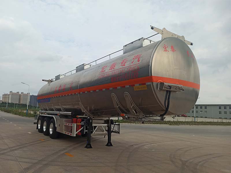 正康广川铝合金易燃液体罐式运输半挂车图片