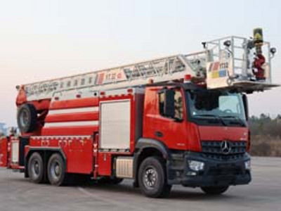 32米的云梯消防车最高能到几层图片