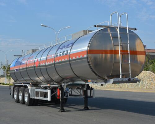 欧曼铝合金易燃液体罐式运输半挂车图片