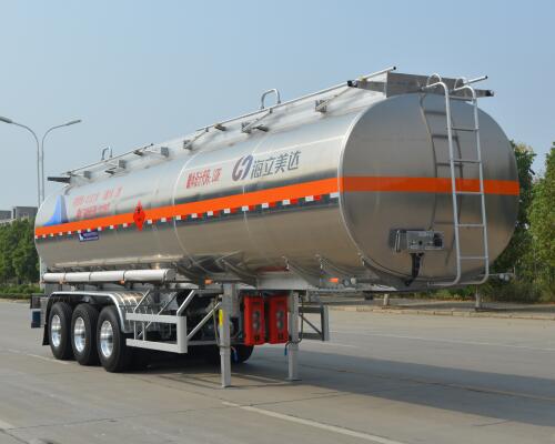 欧曼铝合金易燃液体罐式运输半挂车图片