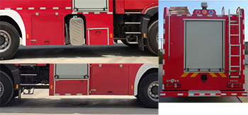 重汽16吨水罐消防车 CLW5320GXFSG160/HW图片
