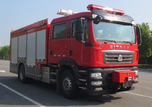 JDF5180GXFAP55/Z6压缩空气泡沫消防车（5.6吨）