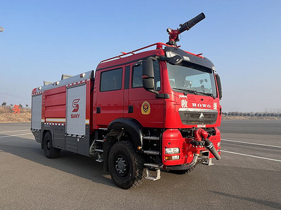 越野消防车机场图片