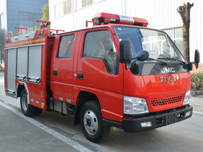东风双排水罐消防车图片